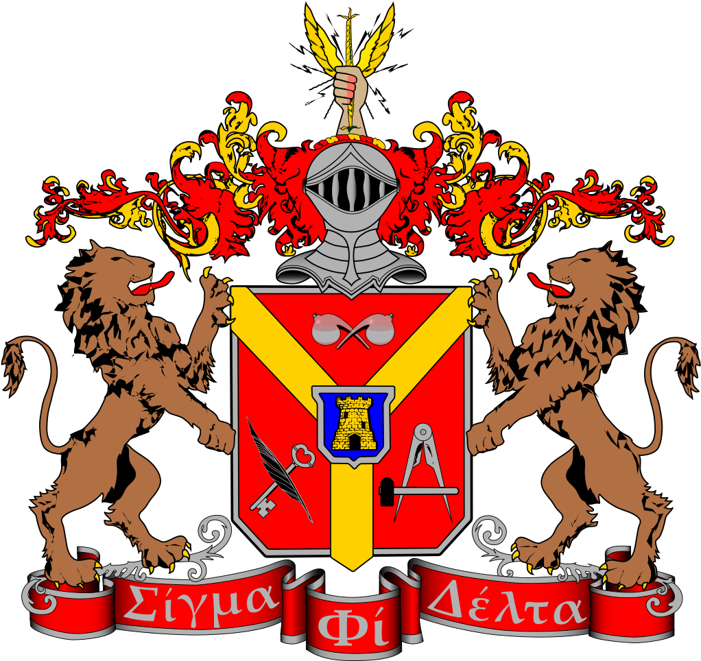Clip Art Delta Sigma Theta Clip Art - Sigma Phi Delta Coat Of Arms - Png Download (1024x1024), Png Download