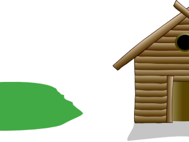 Hut Clipart Wood Hut - Three Little Pigs Houses Clipart - Png Download (640x480), Png Download