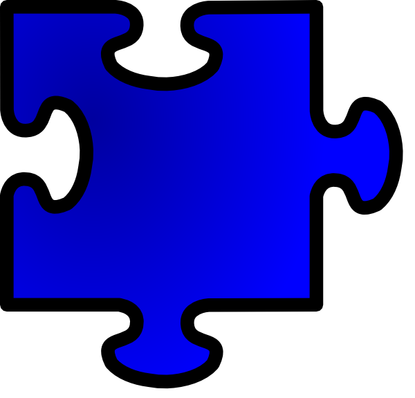 1 Jigsaw Piece Clipart (600x575), Png Download