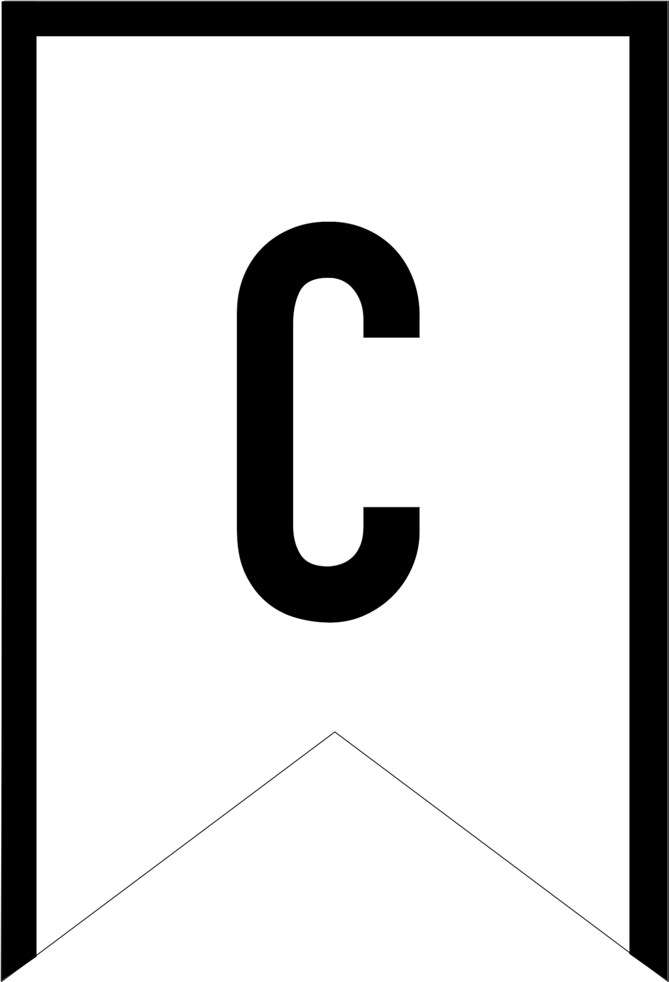 Click The Following Links To Print Banner Templates - Letter Clipart (1424x2083), Png Download