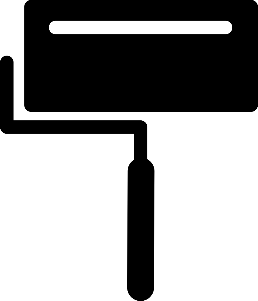 Big Paint Roller With Shine Comments - Rouleau Pinceau Png Clipart (842x980), Png Download