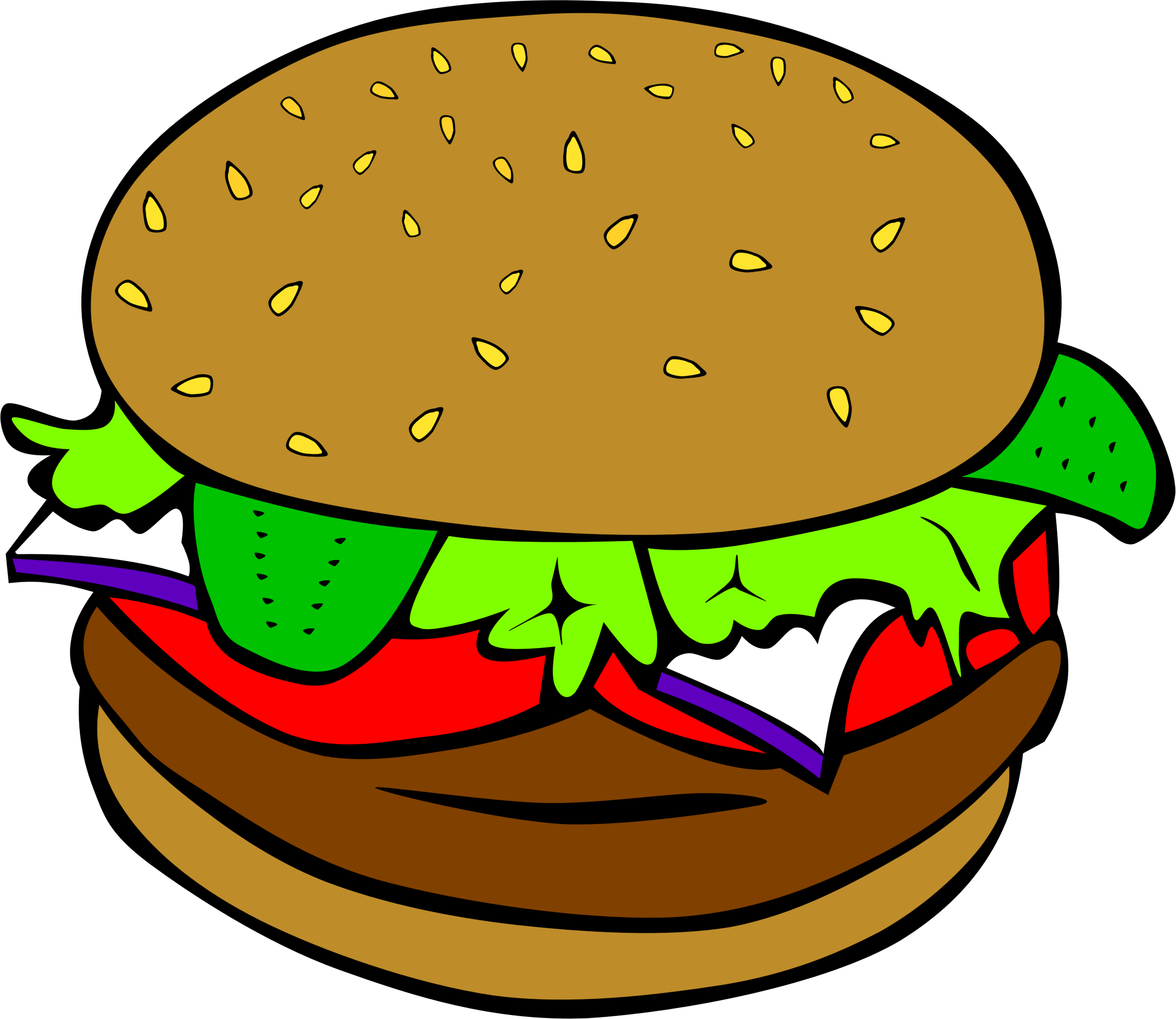 Clipart - Food Clipart - Png Download (2389x2071), Png Download