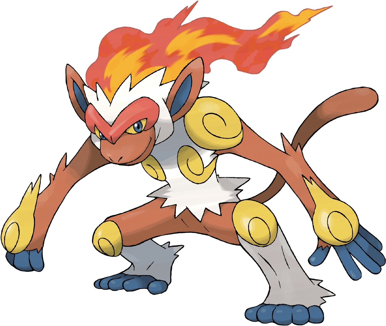 Blaze Level - Pokemon Infernape Png Clipart (1280x1280), Png Download