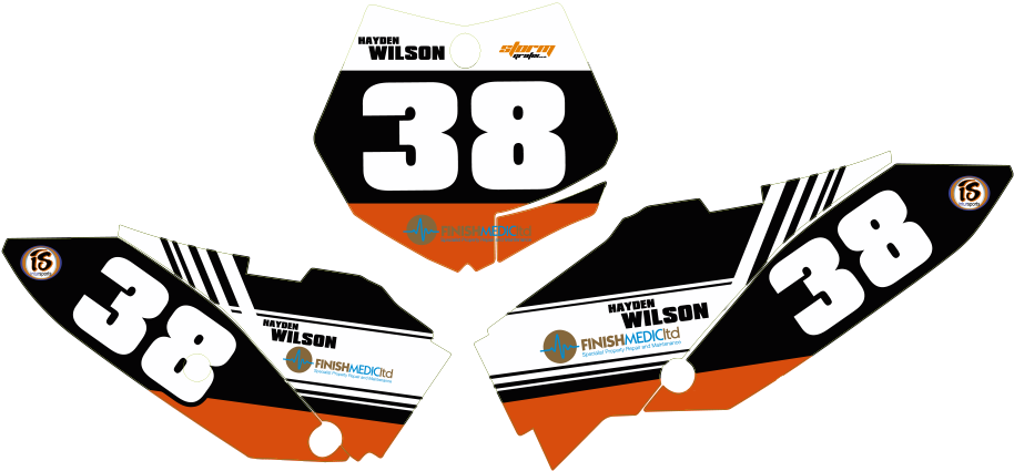 Ktm 65 2009 20012 Number Boards - Ktm 65 Number Plates Clipart (949x439), Png Download