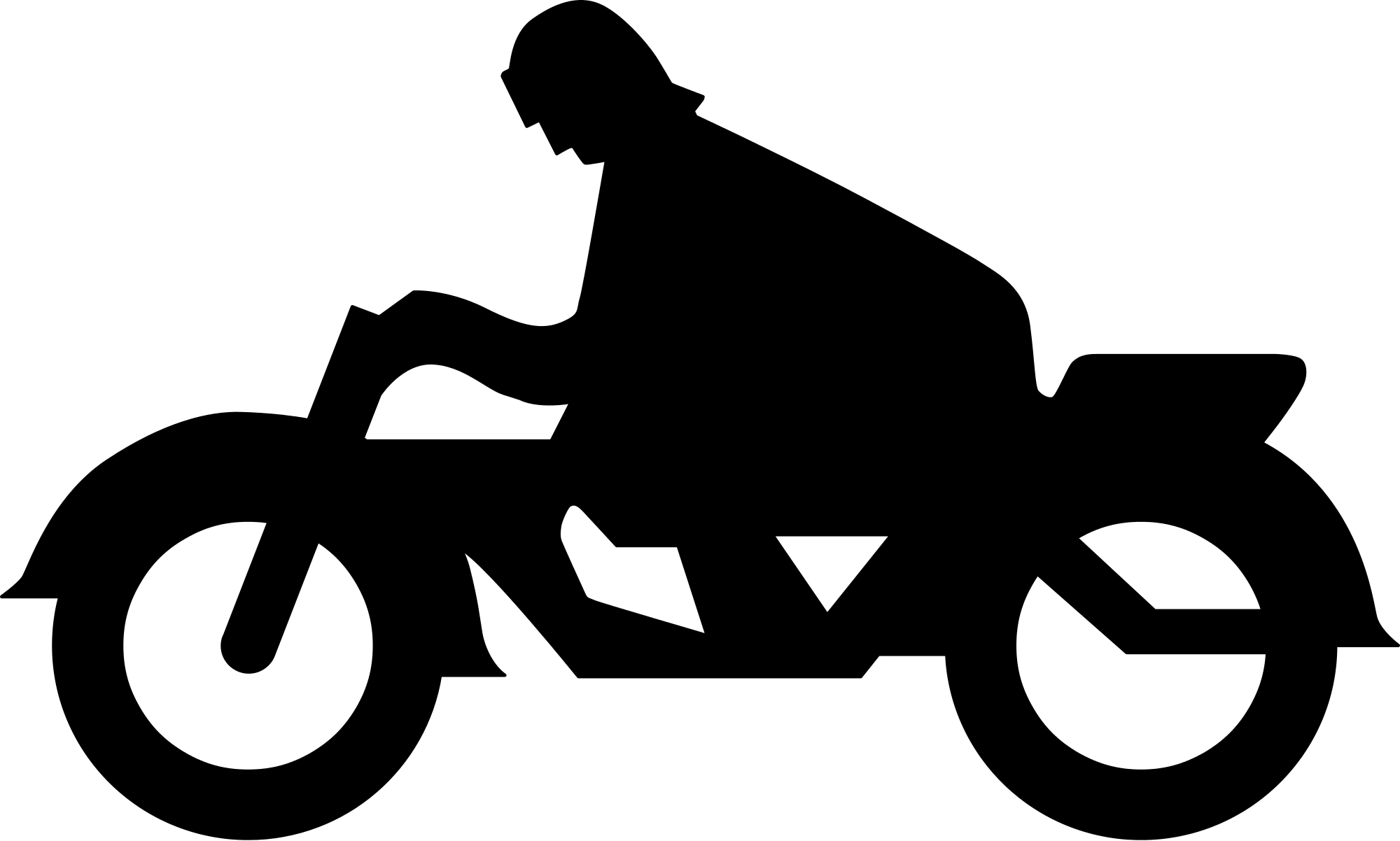 Open - Motorcycle Clipart (2000x1202), Png Download