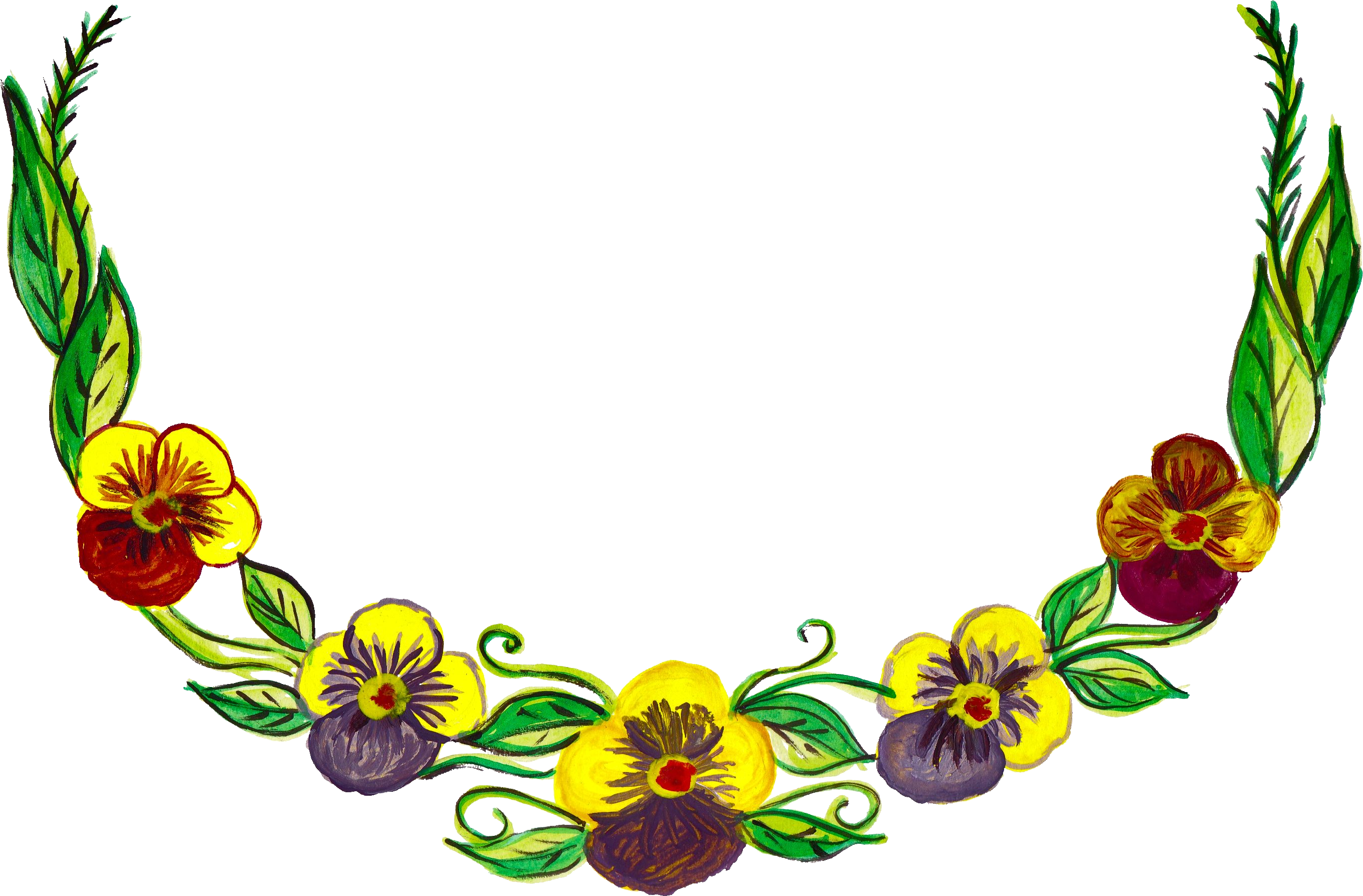 Free Download - Flower Clipart (2719x1788), Png Download