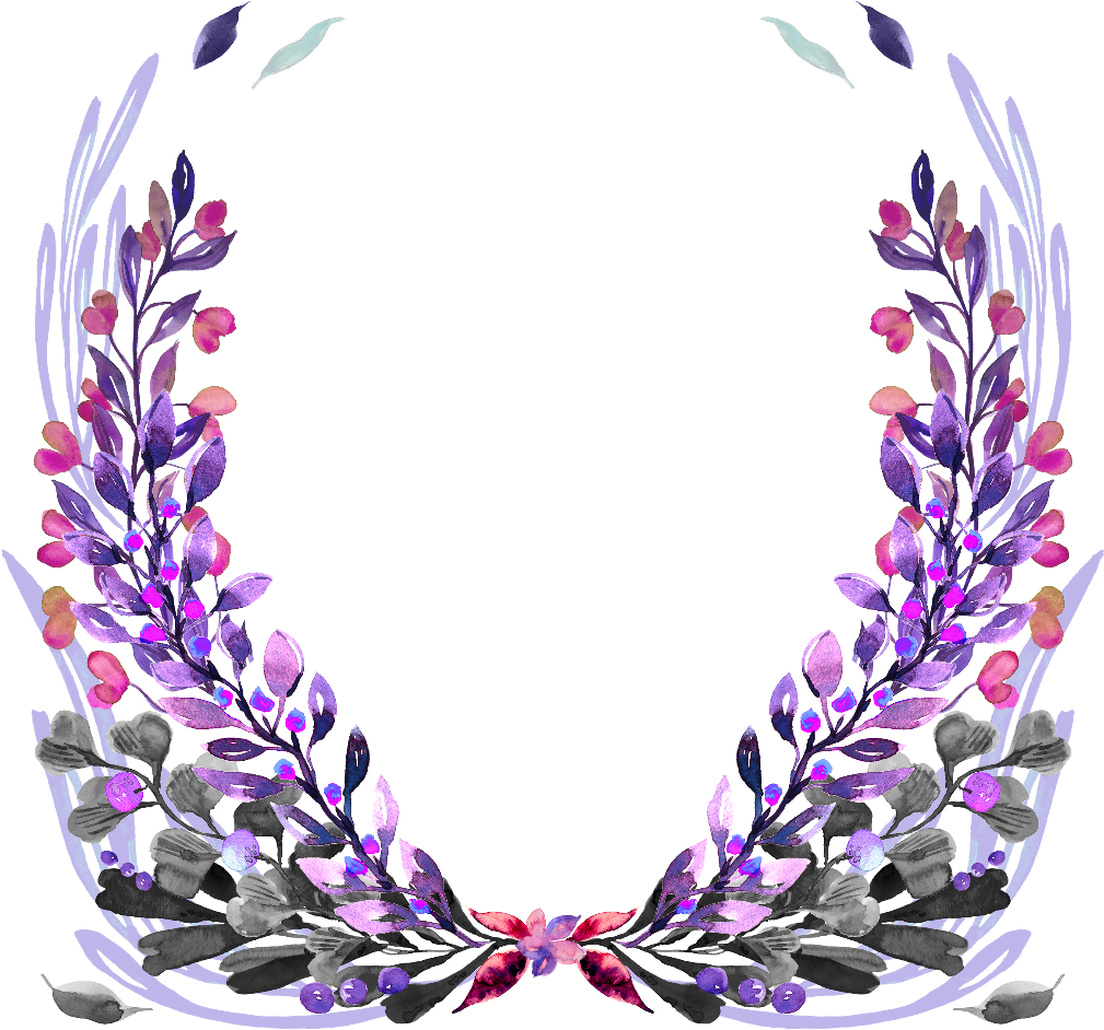 Floral Flowers Wreath Floralwreath - Wreath Clipart (1024x1024), Png Download