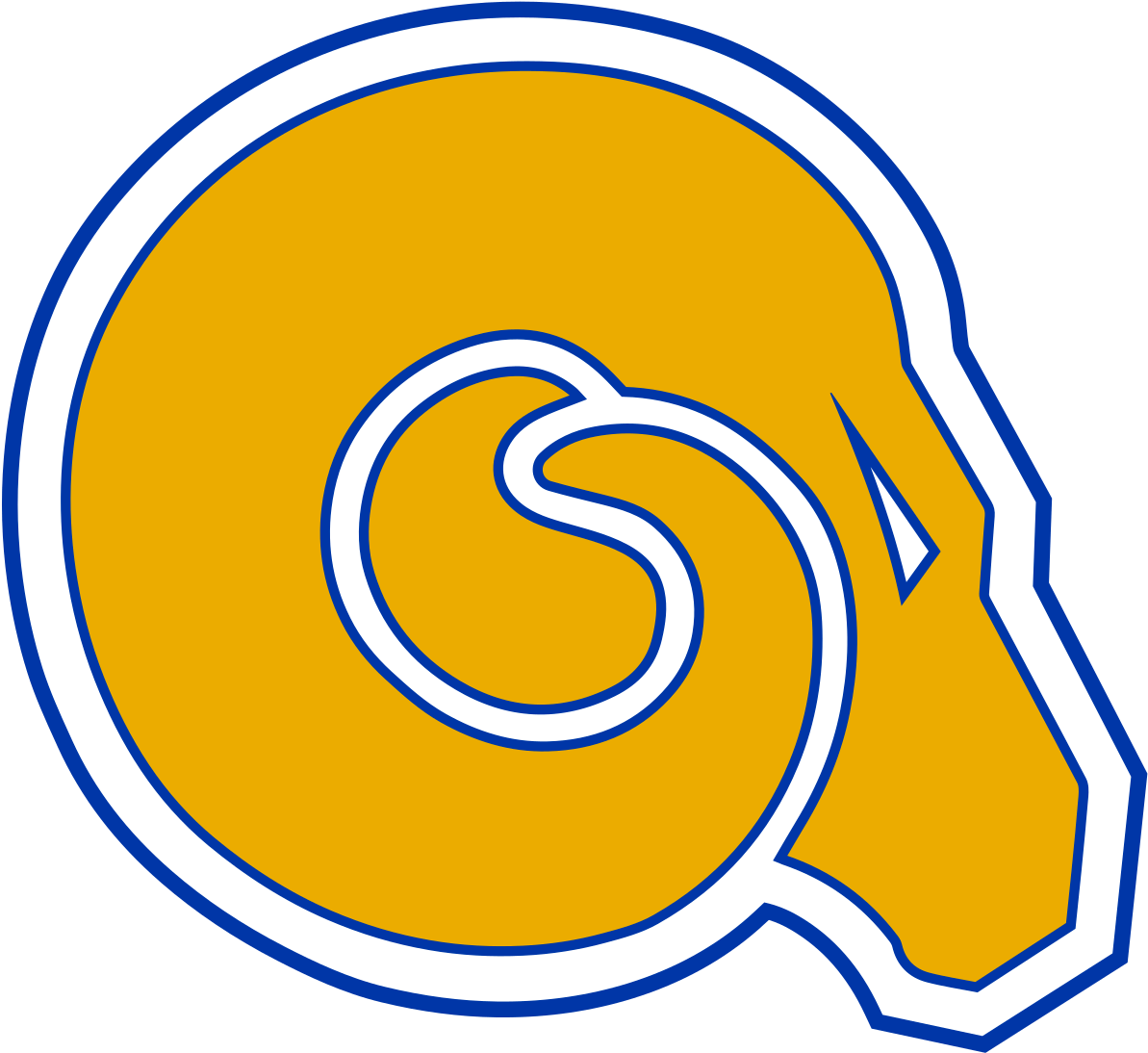 Albany State's Quarterback Kelias Williams Had A Career - Albany State Athletics Logo Clipart (600x552), Png Download