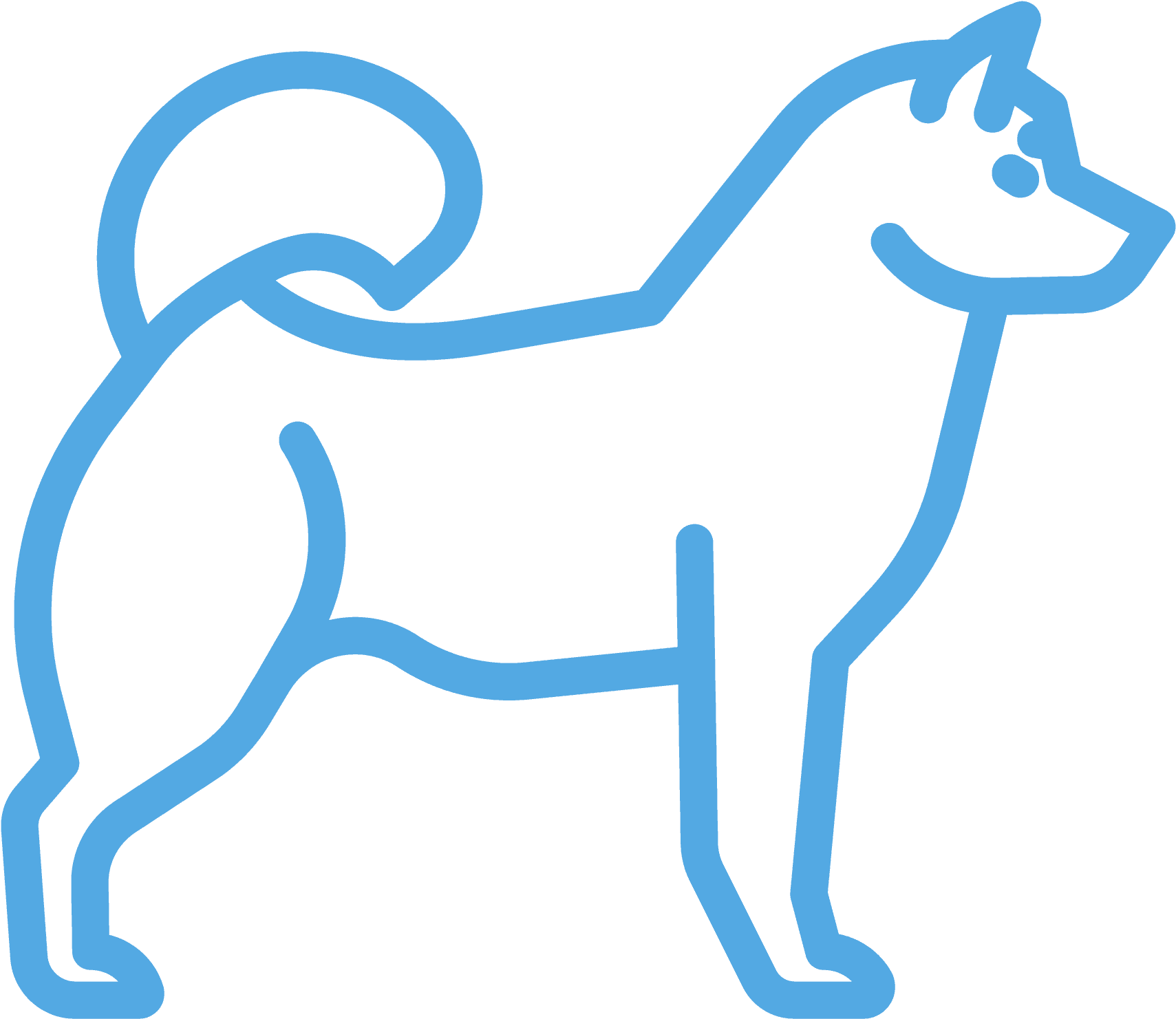 Office Pets - Icon Husky Clipart (1742x1742), Png Download