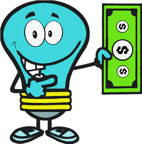 $100 Electricity Rebate - Blue Clipart (1280x500), Png Download