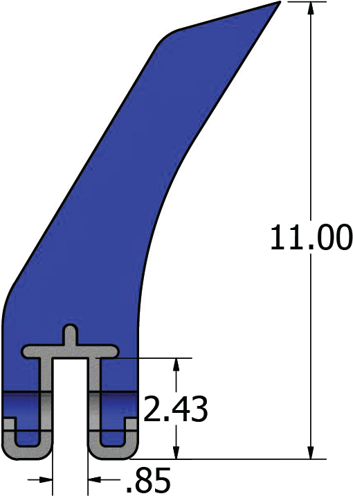 Belt Width, Orange, Standard Economy Blade, Green Chemical Clipart (510x722), Png Download