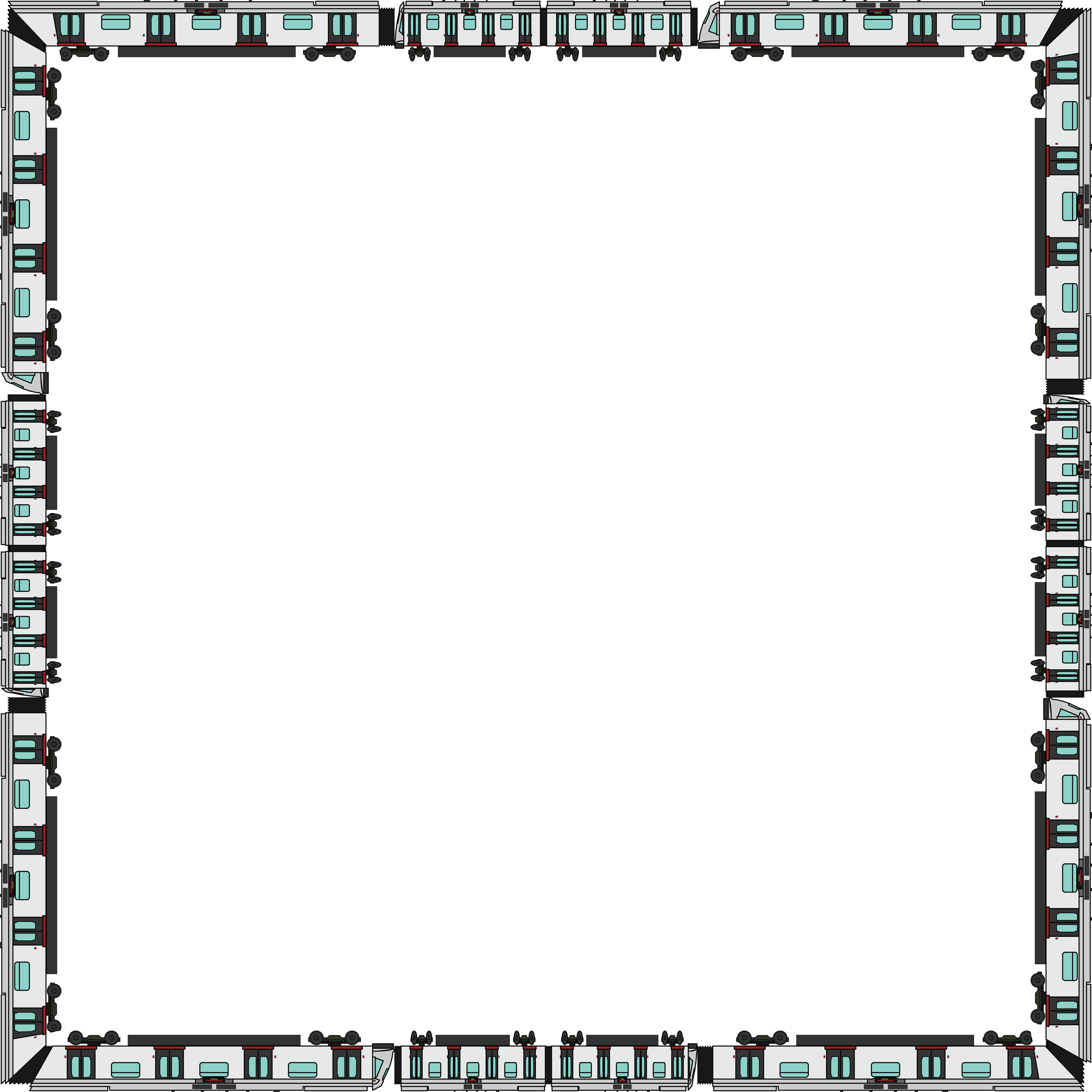 Free Clipart Of A Train Border - Clip Art - Png Download (4000x4000), Png Download