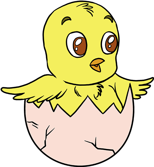 How To Draw Easter Chick Clipart (680x678), Png Download