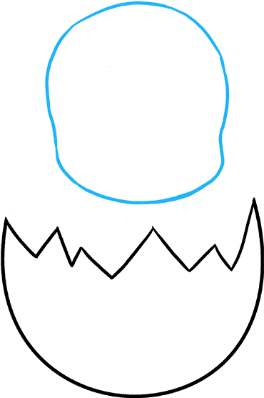 How To Draw Easter Chick - Drawing Clipart (680x678), Png Download