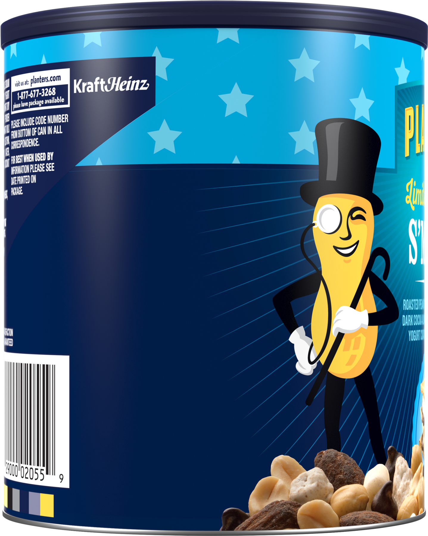 Planters Deluxe Mixed Nuts, Lightly Salted - 15.25 Clipart (1800x1800), Png Download