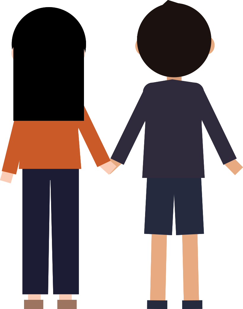 Holding Hands Clipart (819x1042), Png Download