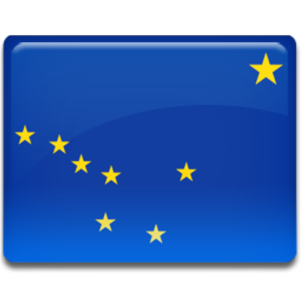 Alaska Bandeira Clipart (600x600), Png Download