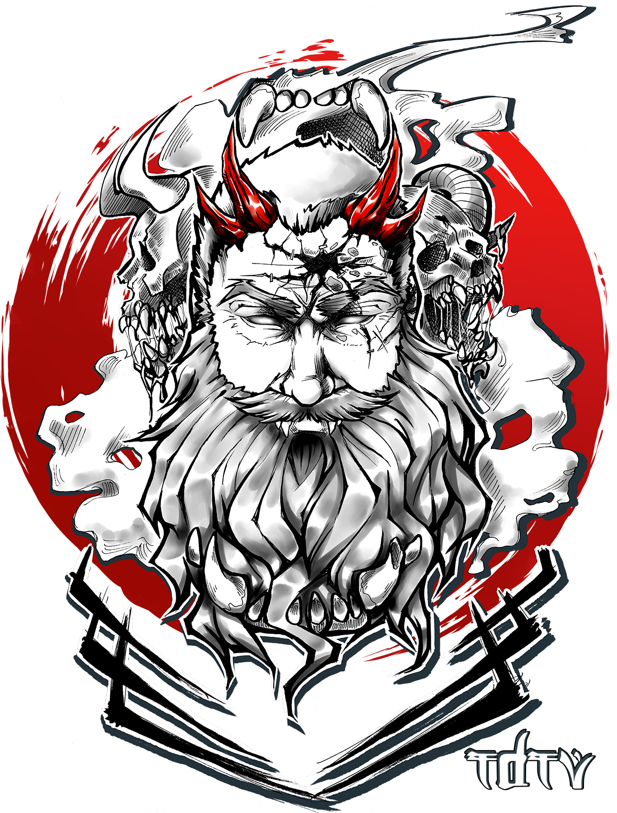When The Demons Wins Моё, Арт, Иллюстрации, Демон - Tydyshtv Clipart (1600x1600), Png Download