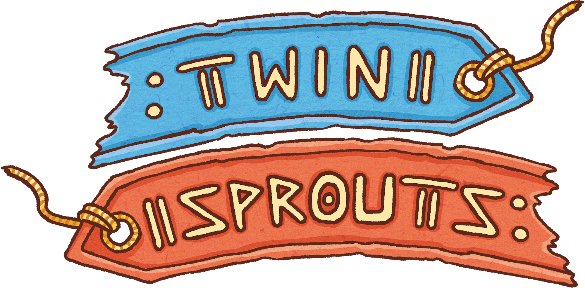 Twin Sprouts - Janine Clipart (2000x987), Png Download