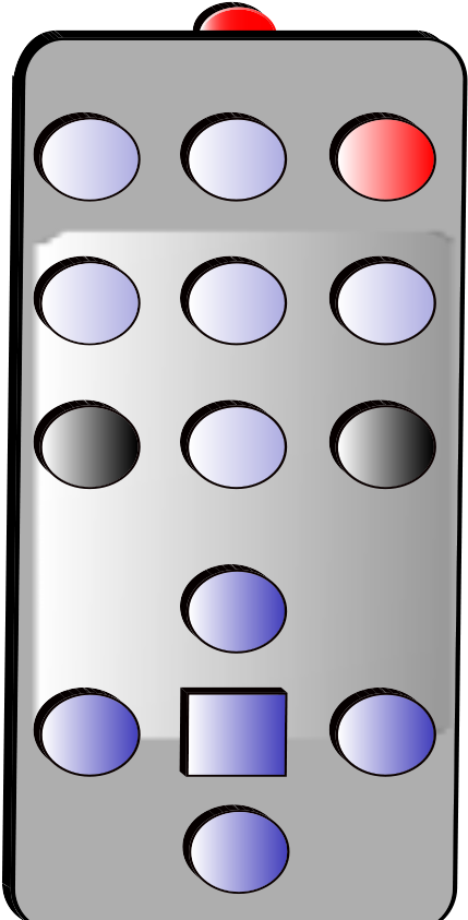 Simple Remote Control Clipart Png Transparent Png (600x568), Png Download