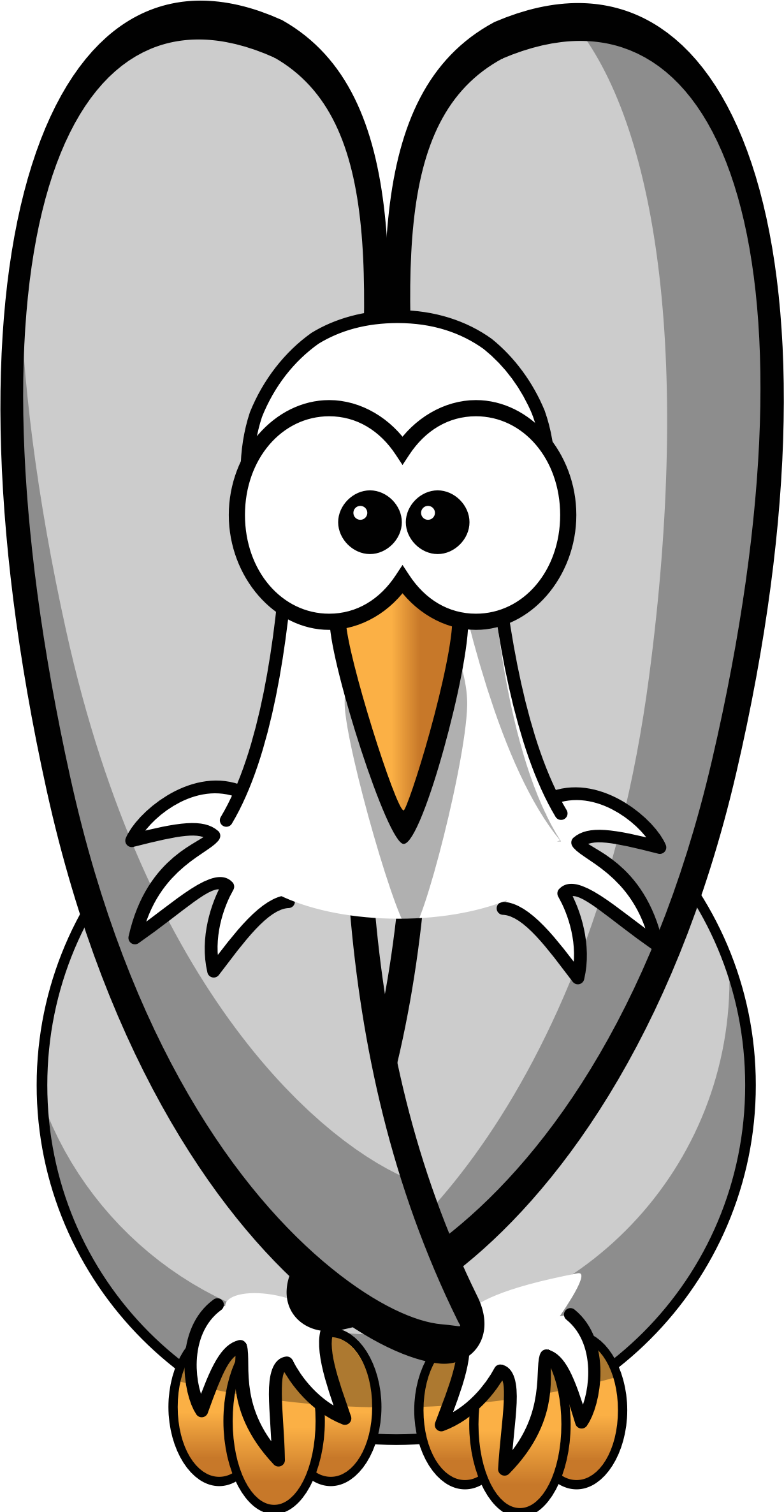 Big Image - Ostrich Clipart (1230x2371), Png Download