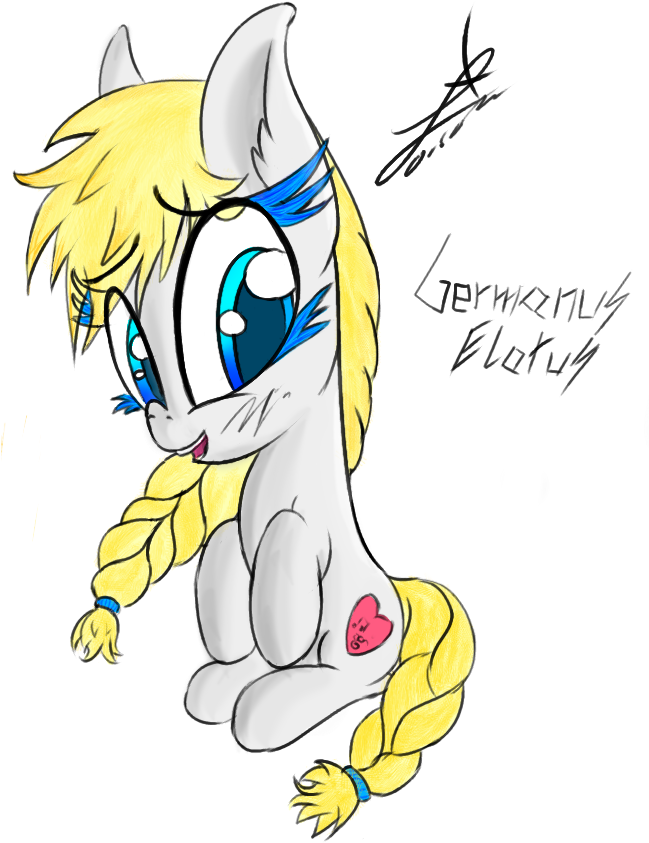 Magical Disaster, Blonde Hair, Braid, Colored Eyelashes, - Cartoon Clipart (648x861), Png Download