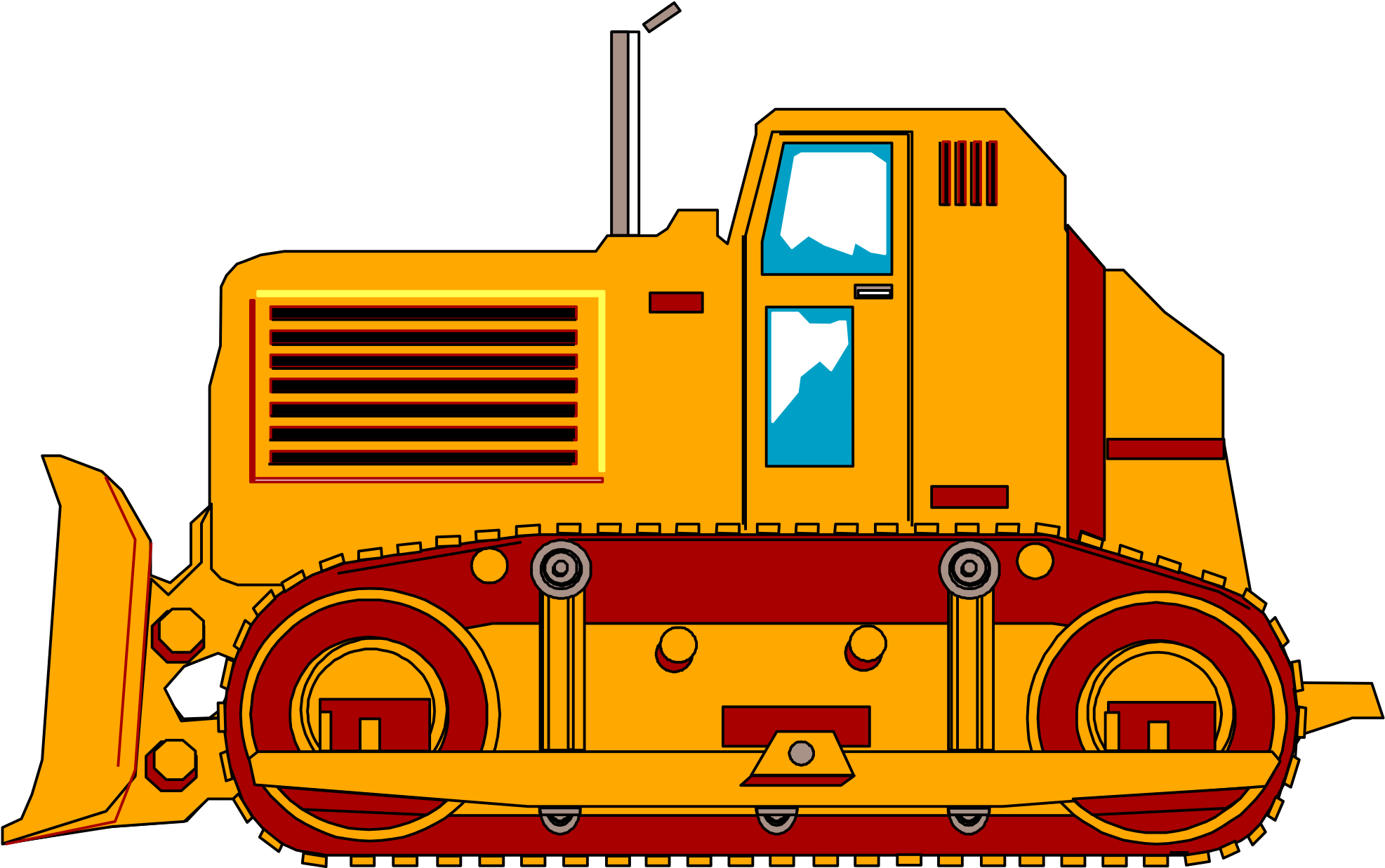 Medium Image - Dozer Png Clipart (790x495), Png Download