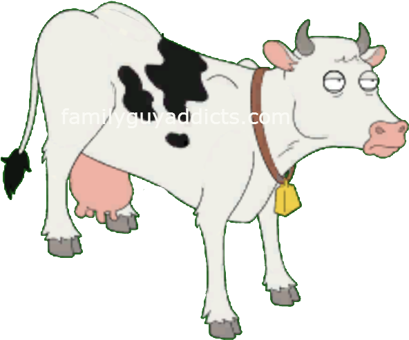 Cow From Family Guy Clipart (611x506), Png Download