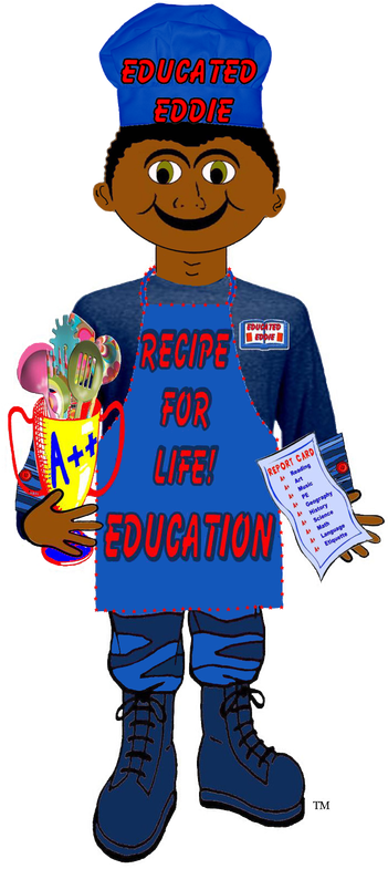 Educated Eddie, A Fictional Costume Character, Mixes - Cartoon Clipart (402x800), Png Download