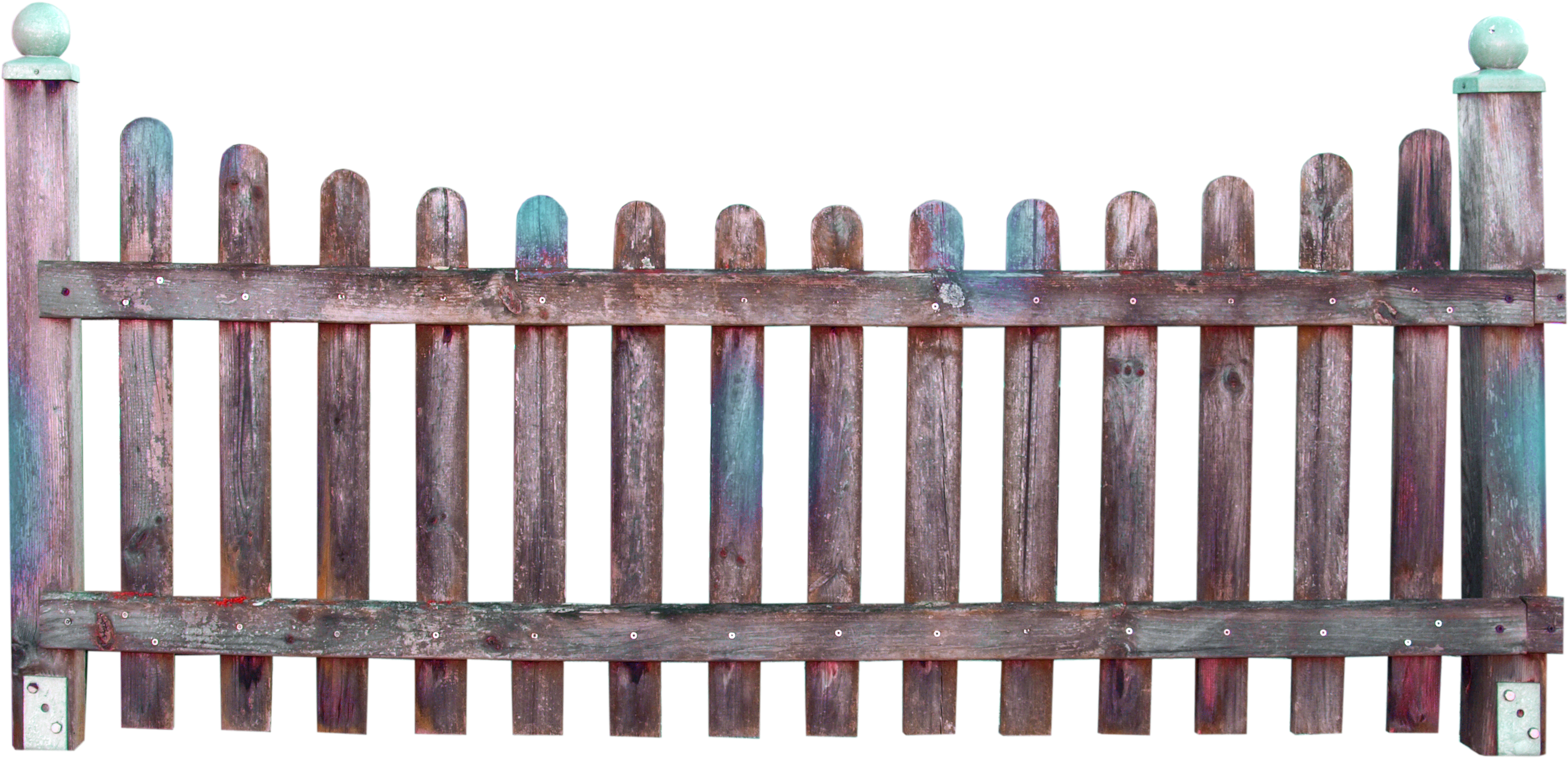 Fence Garden Clip Art - Fence - Png Download (2902x1403), Png Download