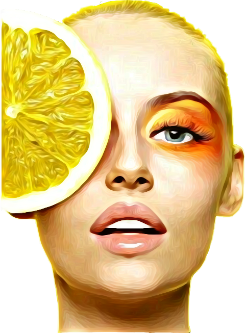 Citrus Makeup Clipart (480x653), Png Download
