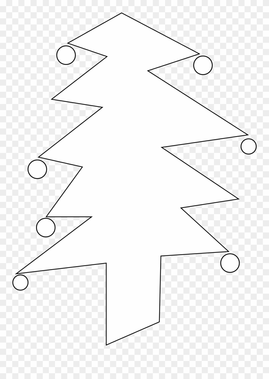 Christmas Tree Black And White Christmas Tree Clip - Christmas Day - Png Download