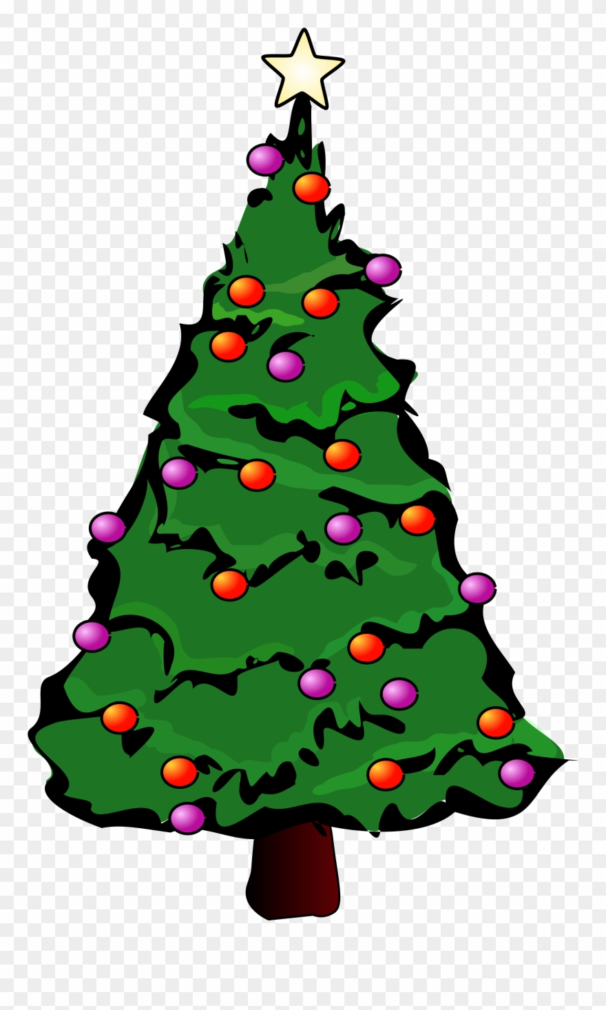 Christmas Tree Clip Art - Christmas Tree Greeting Cards - Png Download