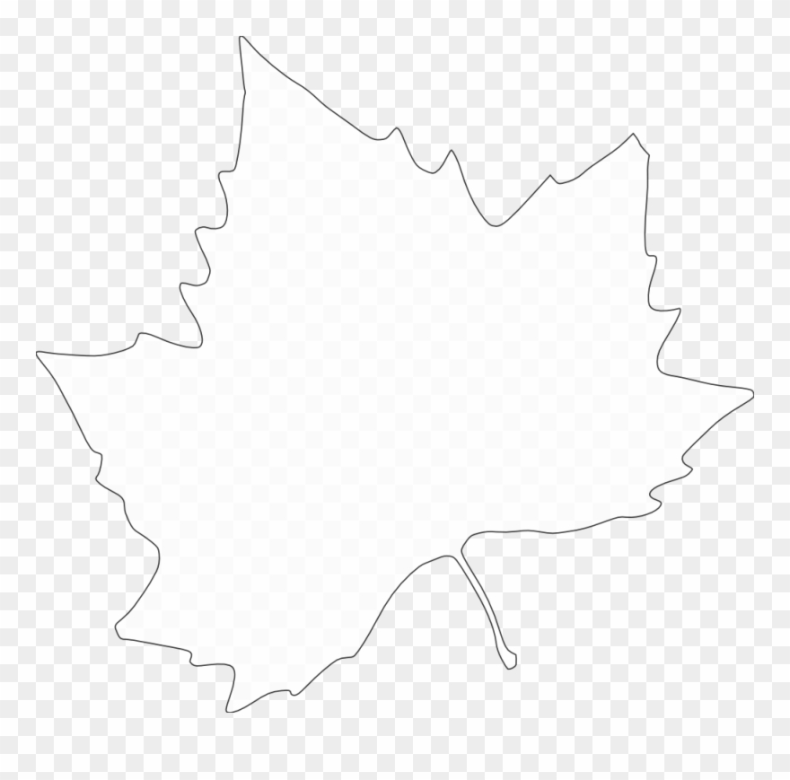 Fall Leaves Silhouette - Clip Art - Png Download