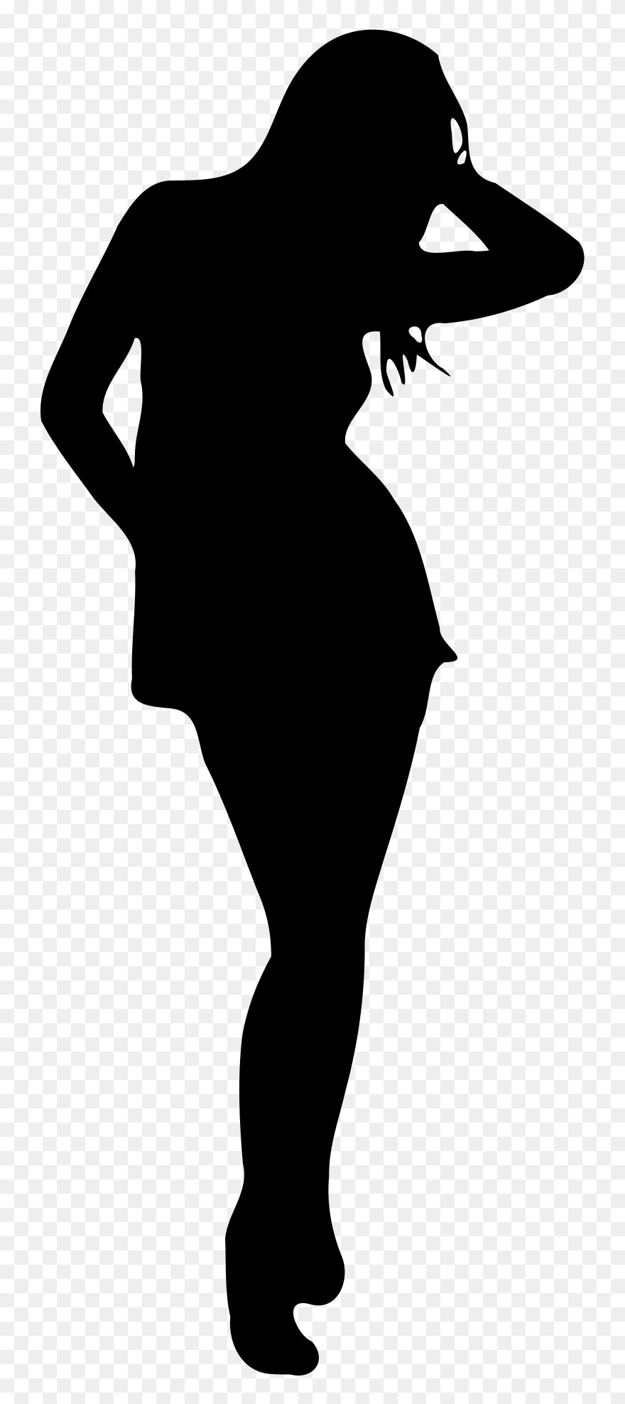 Clip Arts Related To - Woman Silhouette No Background - Png Download
