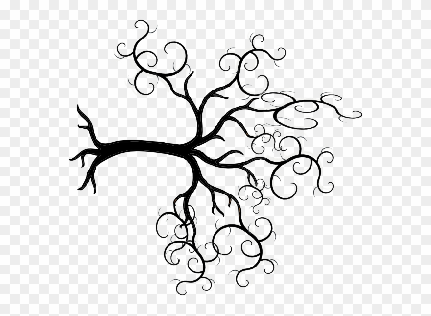 Clip Art Tree Outline - Arbol De La Vida Con Raices - Png Download