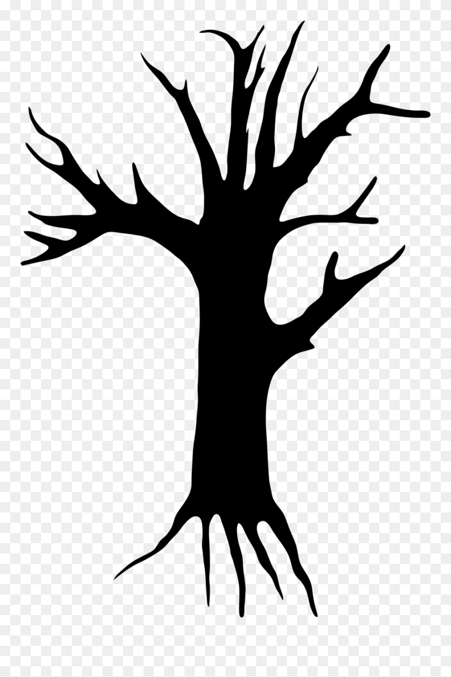 Scary Tree Clip Art - Png Download
