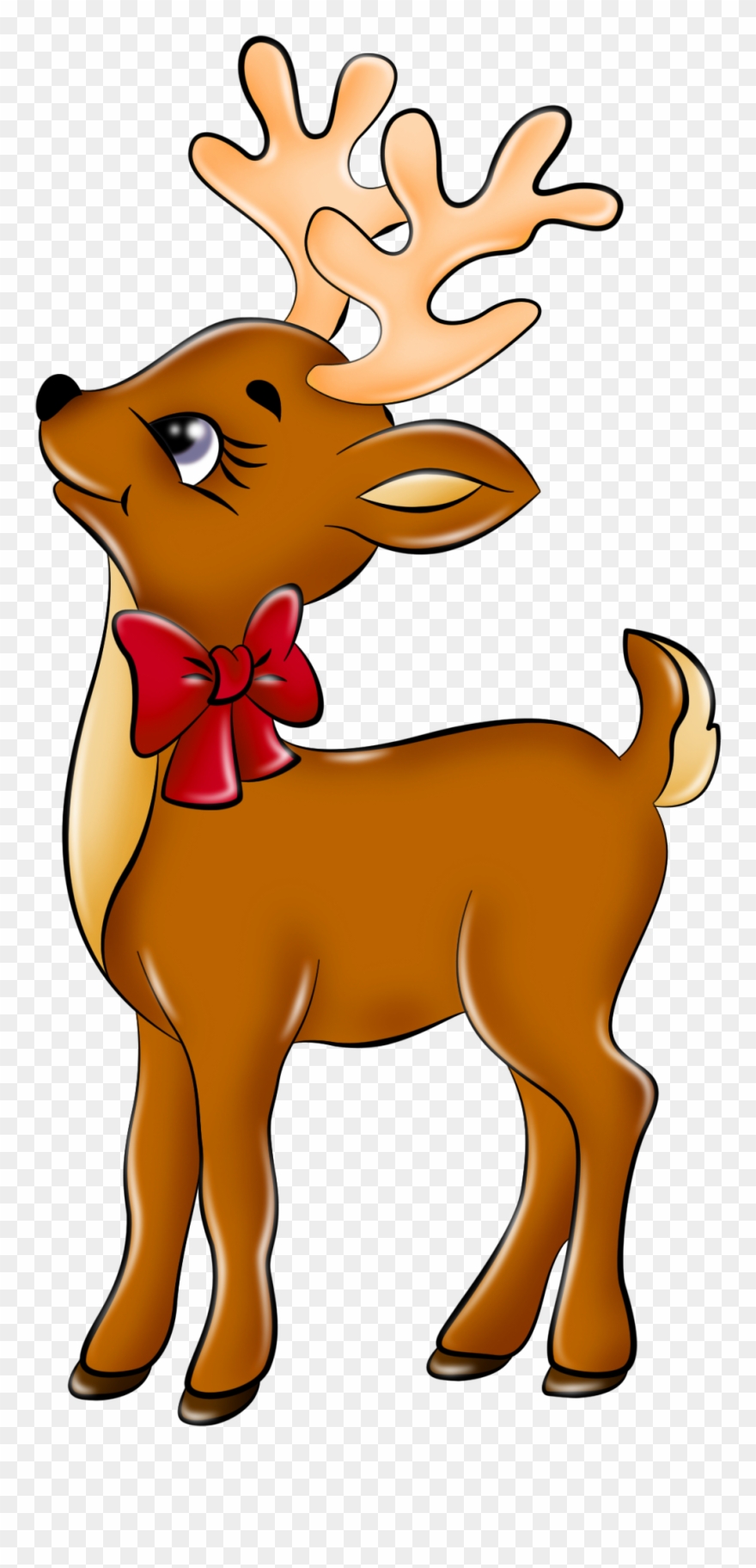 Reindeer Clip Art - Renne Du Pere Noel - Png Download