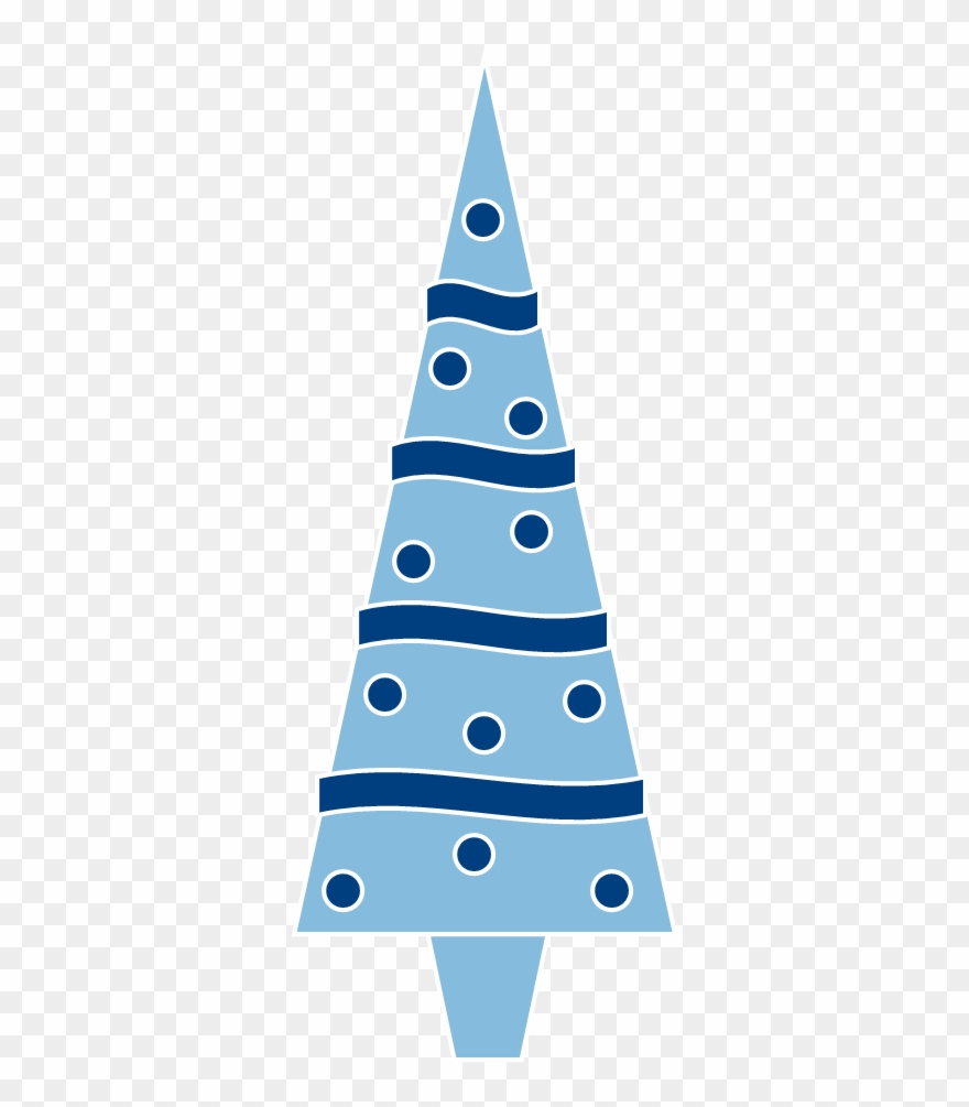 Blue Christmas Clip Art Fun For Christmas - Blue Christmas Tree Free - Png Download