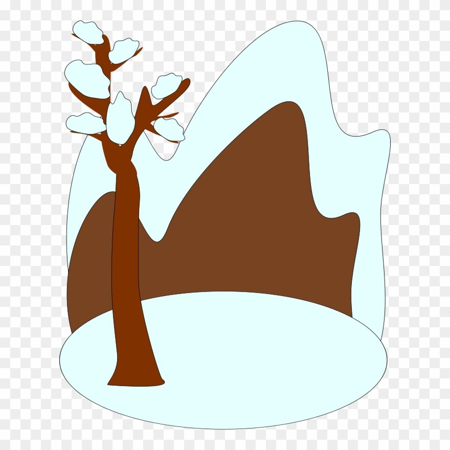 Download Winter Clip Art Clipart Winter Clip Art Winter - Clipart Tree With Snow - Png Download