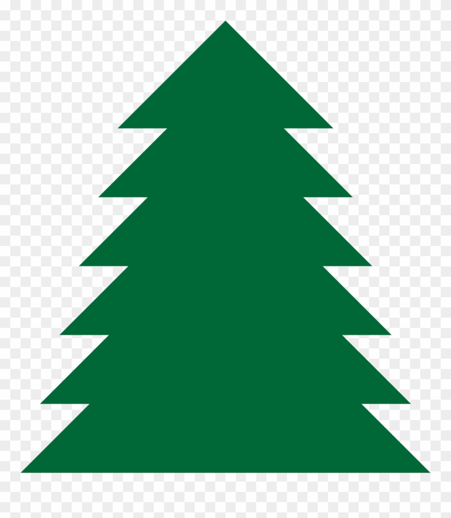 Pine Tree Clip Art Cliparts - Christmas Tree Clipart Simple - Png Download