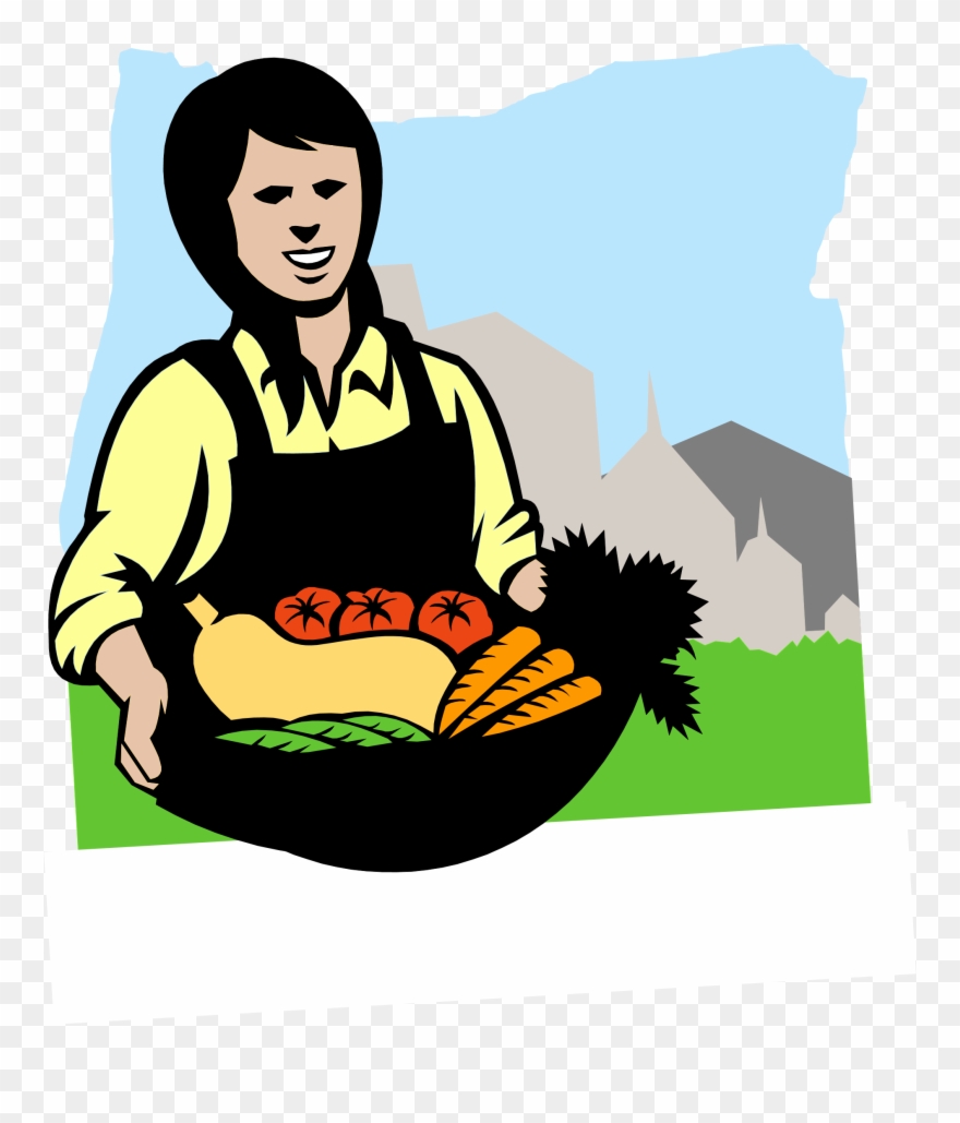Clip Art Transparent Download Conference For Women - Organic Farmer Farm Produce Square Sticker 3" X 3" - Png Download