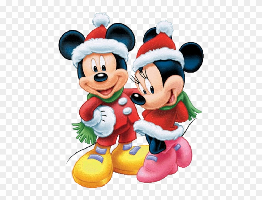Disney Christmas Clip Art - Baby Mickey N Minnie Mouse - Png Download