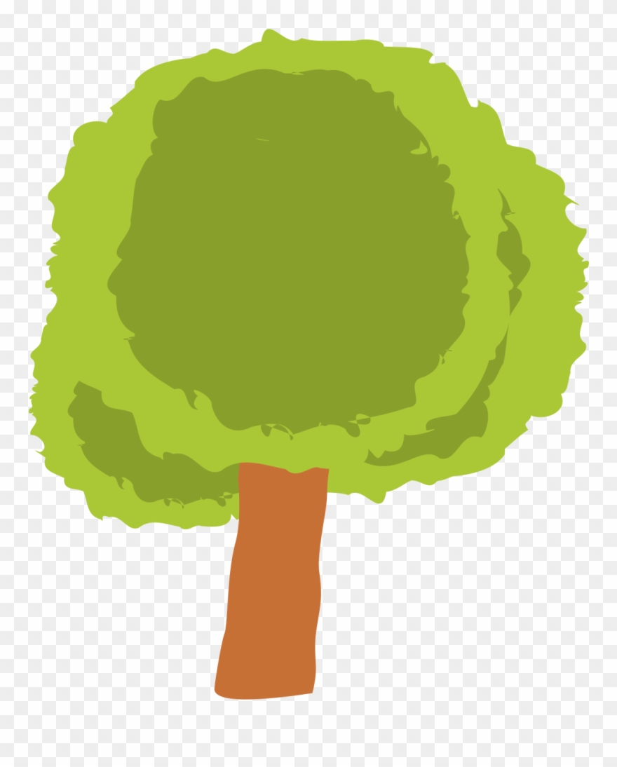 Tree Clipart Clipart Short Tree - Short Trees Clipart - Png Download