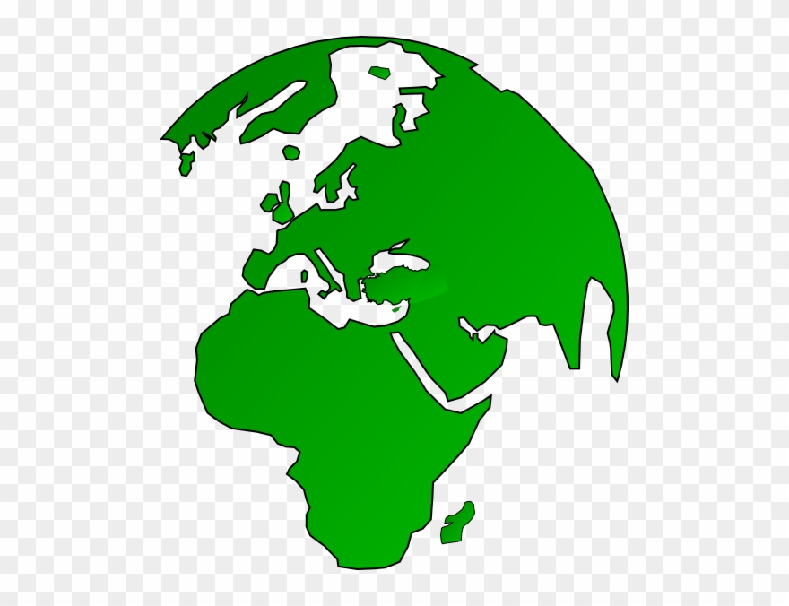 African Trees Clipart - African Map On Globe - Png Download