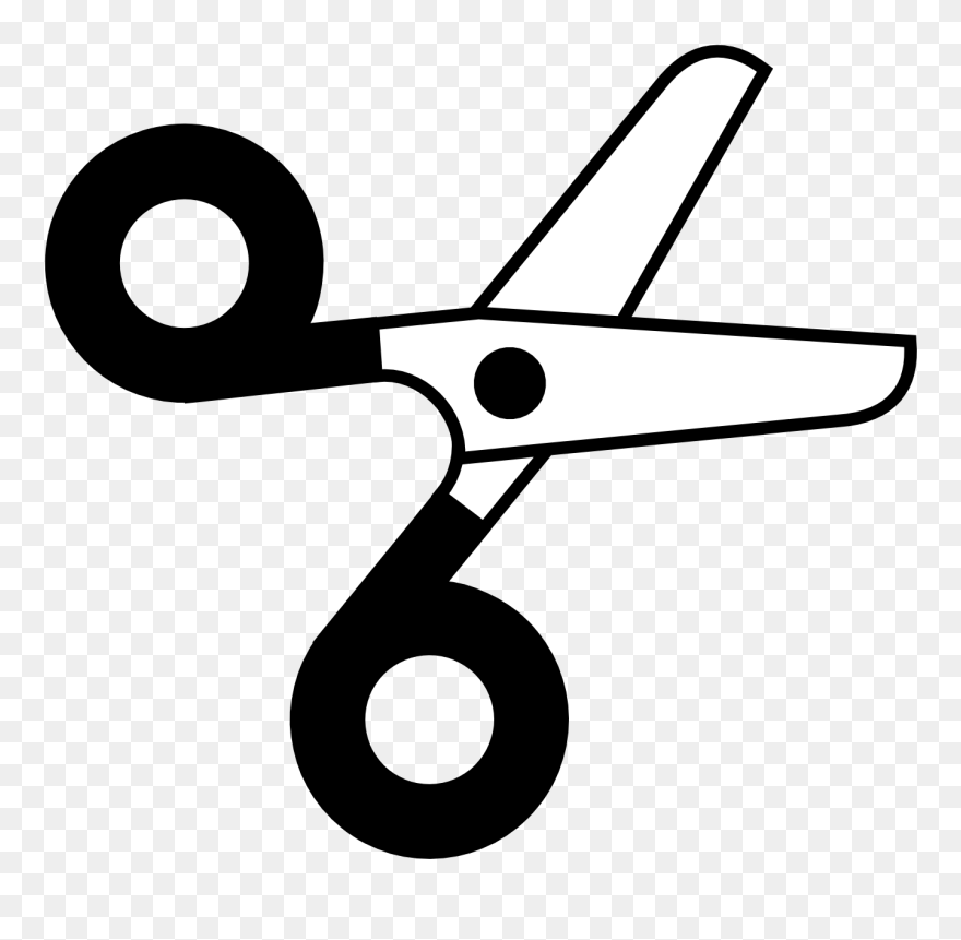 Hair Cutting Scissors Clip Art - Scissors Clipart - Png Download