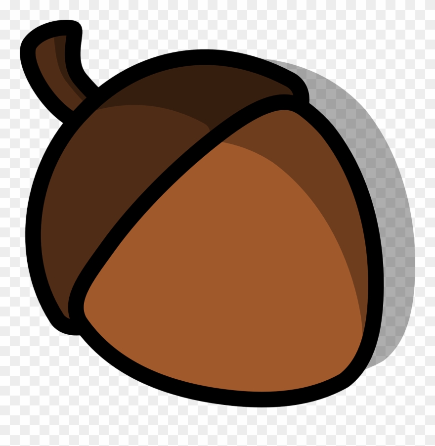 Cartoon Nut Clipart Tree Nut Allergy Clip Art - Imagenes De Una Bellota - Png Download