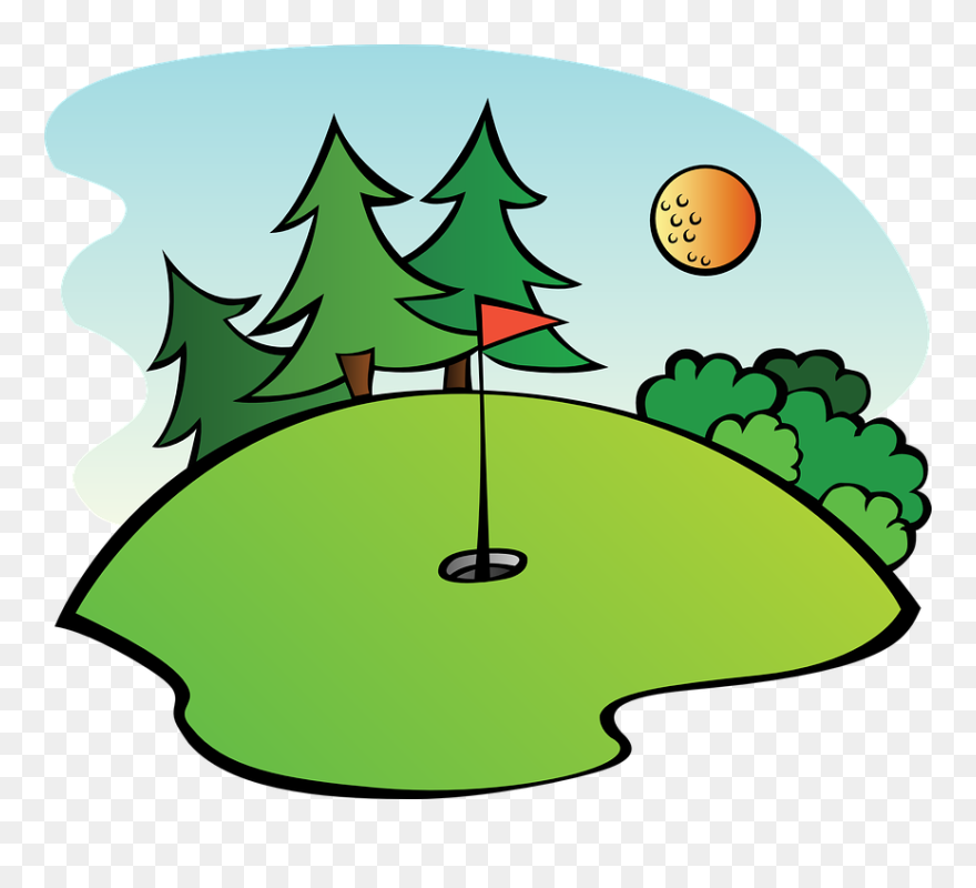 Free Clipart Picture Library Library - Cartoon Mini Golf Course - Png Download