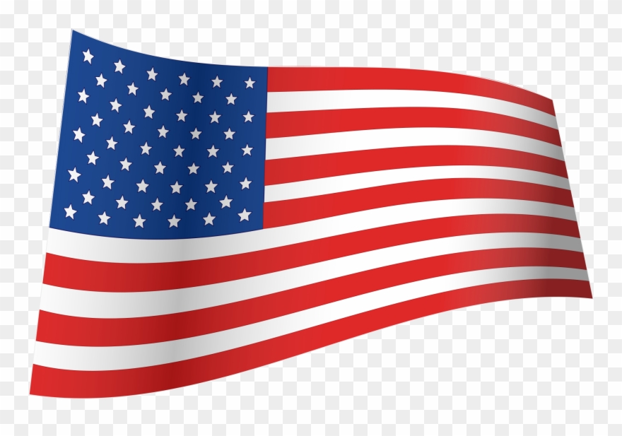 Us Flag Clip Art Png - Usa Flag Waving Png Transparent Png