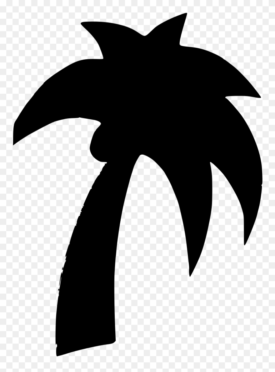 Clipart Info - Palm Trees Clipart Black - Png Download